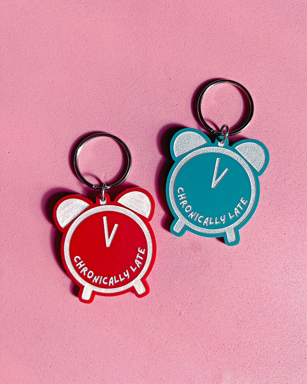 Chronically Late Keychain