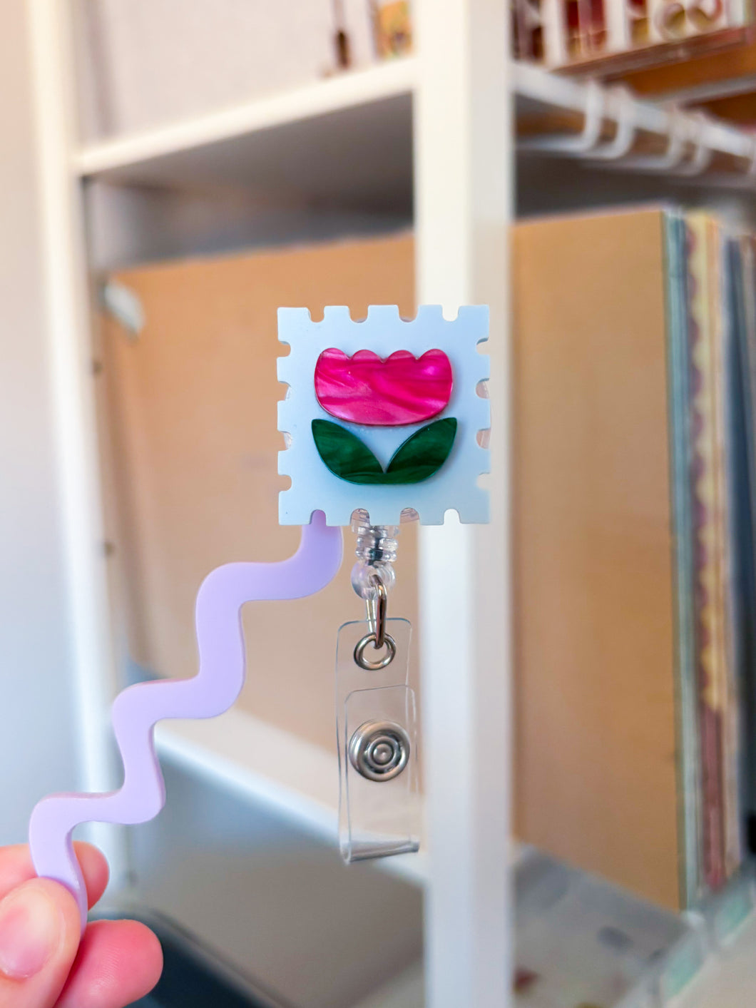Tulip Stamp Badge Reel